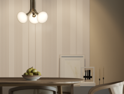 Стеновая панель HI WOOD белая. LV138 NP HI WOOD 120,0мм х 12,0мм х 2,7м.