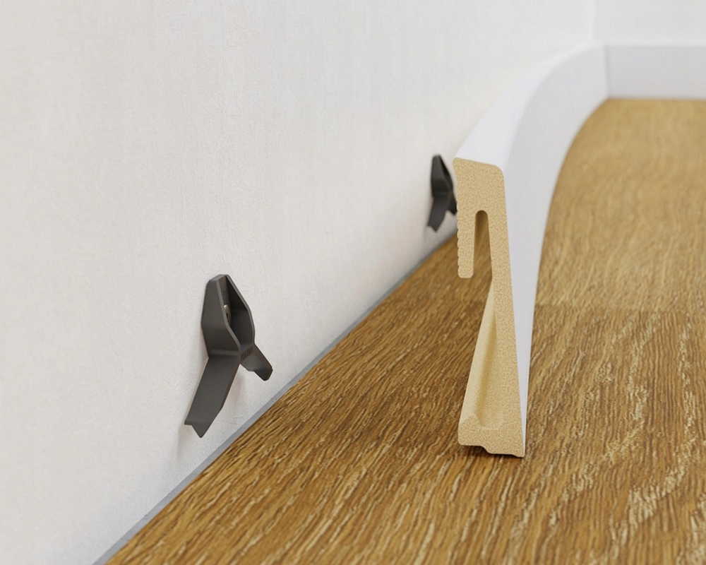 Плинтус напольный Salag Alpha 60*15*2200 мм AP61M3 Чёрный