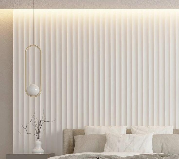 Стеновая панель HI WOOD белая. LV122 NP HI WOOD 120,0мм х 12,0мм х 2,7м.