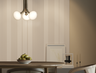 Стеновая панель HI WOOD белая. LV124 NP HI WOOD 120,0мм х 12,0мм х 2,7м.