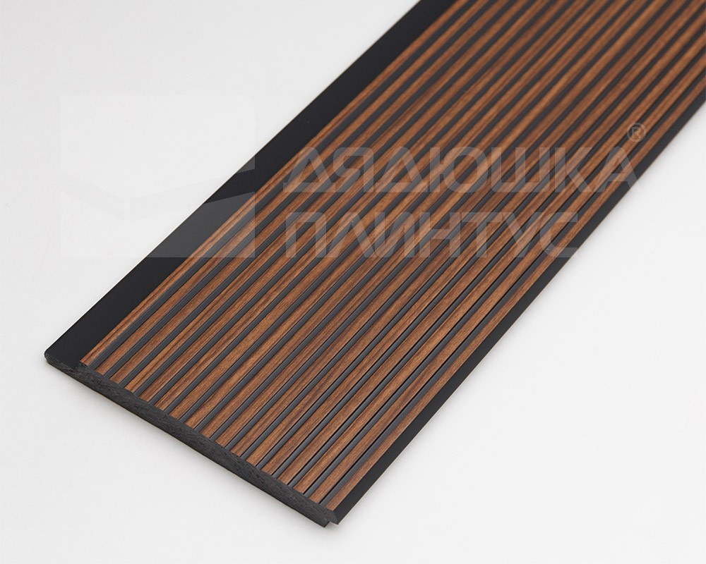 Стеновая панель HI WOOD коричневая. LV127L BR396K HI WOOD 120,0мм х 12,0мм х 2,7м.