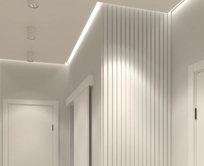 Стеновая панель HI WOOD белая. LV138 NP HI WOOD 120,0мм х 12,0мм х 2,7м.