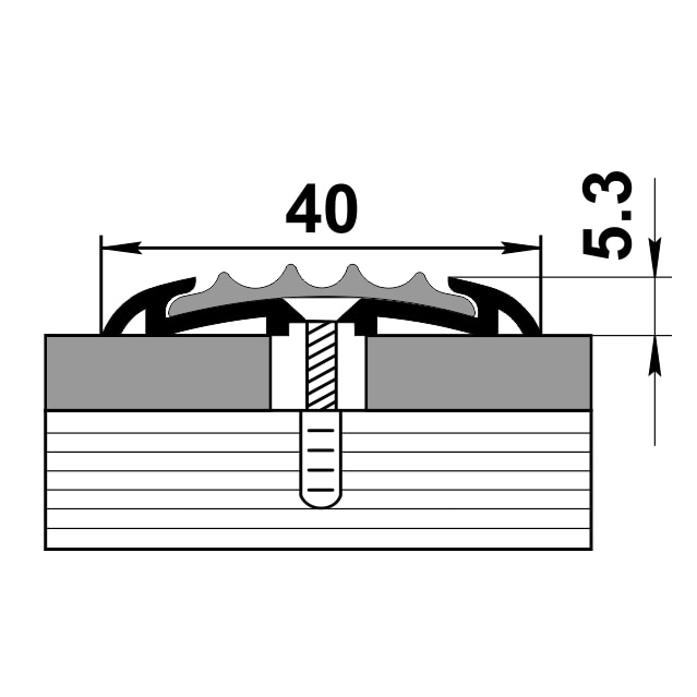 Порог одноуровневый ПС 08-1.2700.001ч Без покрытия